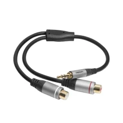 Adaptateur audio stéréo jack 3,5mm vers 2x RCA M/F celexon PRO 0,25 m