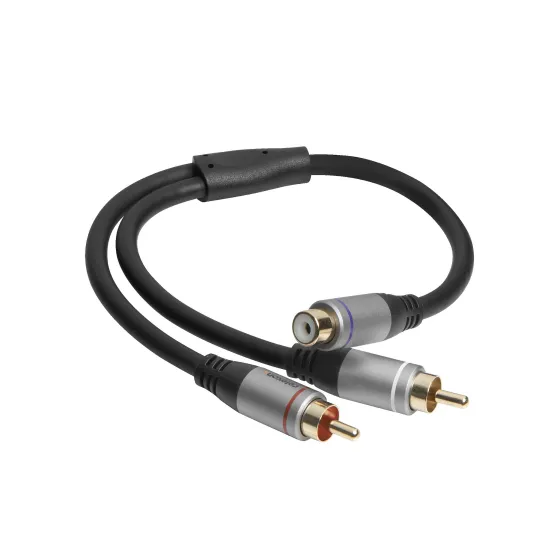 Adaptateur audio 2x RCA vers RCA M/F celexon PRO 0,25 m