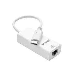 Adaptateur celexon USB-C vers Ethernet M/F, blanc