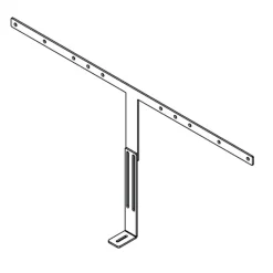 Adaptateur Hagor pour Logitech Rally Bar Huddle sur un écran de 55