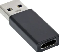 Adaptateur InLine USB 3.2 Gen.1, USB-A mâle vers USB Type-C femelle