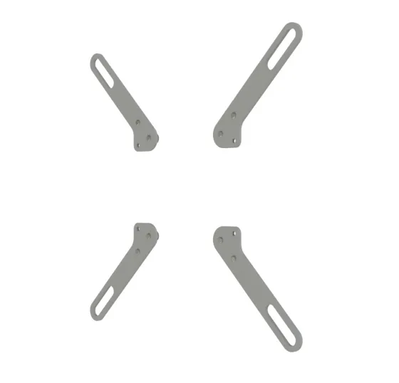 Adaptateur SMS L 200x100 / 200x200, argent