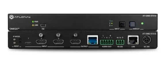 Atlona AT-OME-ST31A Commutateur USB-C/HDMI 3x1