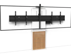 AXEOS STILIX WIDE - Système double écran (DB) sol/mur pour 2x 40 à 50" écrans