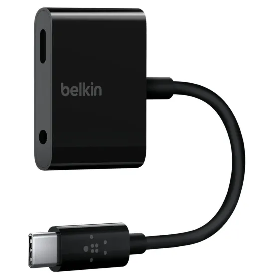 Belkin RockStar adaptateur audio jack 3,5 mm et adaptateur de charge USB-C