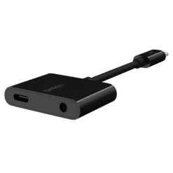 Belkin RockStar adaptateur audio jack 3,5 mm et adaptateur de charge USB-C