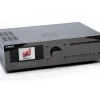 Block CVR-200 Récepteur stéréo Blu-ray avec 2 sorties audio 100 W pour le streaming et la lecture vidéo, couleur noir chrome