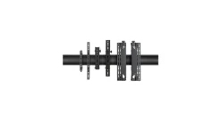 B-Tech BT8390 Rail de fixation horizontal, 2 m
