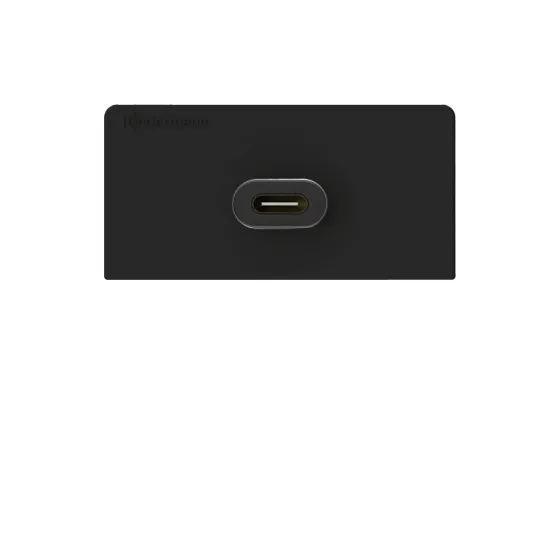 Cache de raccordement Kindermann Konnect design click avec changeur de genre, USB type C, anthracite