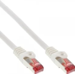 Câble Ethernet InLine RJ45, S/FTP (PiMf), Cat.6, blanc, 20m