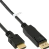 Câble InLine DisplayPort vers HDMI, noir - 1 m