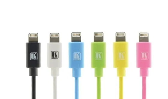 Câble Lightning vers USB Kramer synchronisation et de charge , 0,9 m blanc
