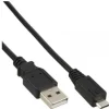Câble Micro-USB 2.0 InLine, USB-A mâle à Micro-B mâle, noir, 1,5m