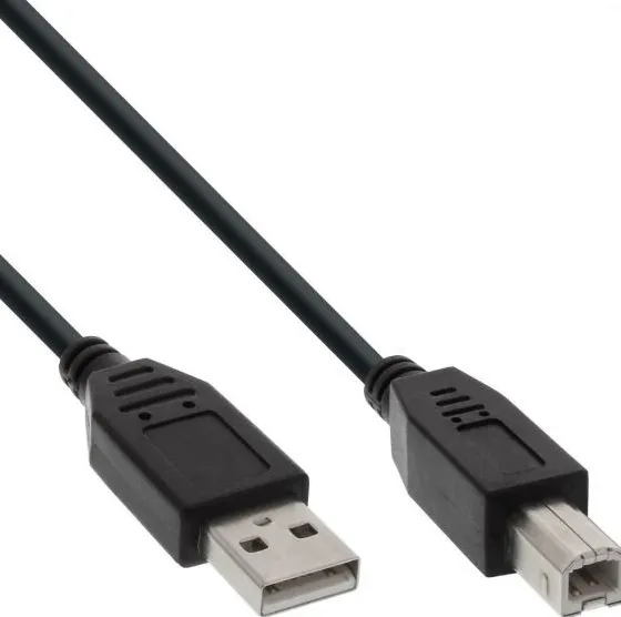 Câble USB 2.0 InLine, A vers B, noir, 3m