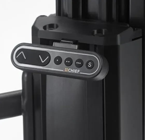 Chief XPD1U - support d'écran mobile, motorisé, réglable en hauteur, pour 55" - 100" pesant jusqu'à 140,6 kg, VESA 200 x 200 - 860 x 510 mm