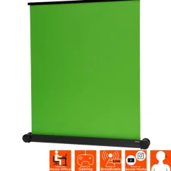 Écran à fond vert celexon mobile Chroma Key Green 150 x 180 cm