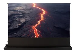Écran de projection de sol motorisé celexon HomeCinema Plus à Haut Contraste 243 x 137 cm, 110" - CLR UST, noir