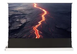 Écran de projection de sol motorisé celexon HomeCinema Plus à Haut Contraste 265 x 149 cm, 120" - CLR UST, blanc