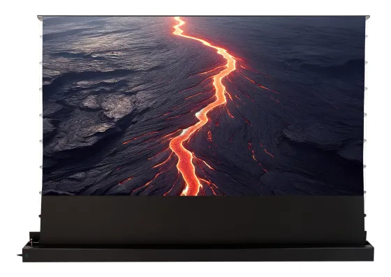 Écran de projection de sol motorisé celexon HomeCinema Plus à Haut Contraste 203,7 x 114,6 cm, 92" - CLR UST, noir