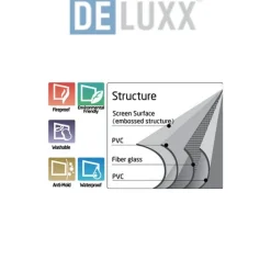 Écran de projection pour table DELUXX Expert Portable Blanc Mat Polaro 81 x 61