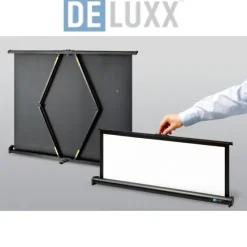 Écran de projection pour table DELUXX Expert Portable Blanc Mat Polaro 102 x 76