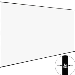 Écran de projection sur cadre DELUXX Cinéma SlimFrame à toile Haut Contraste 221 x 124 cm, 100” - DARKVISION