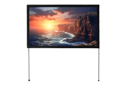 Écran de projection sur cadre celexon Mobil Expert 305 x 172 cm, projection par l'arrière