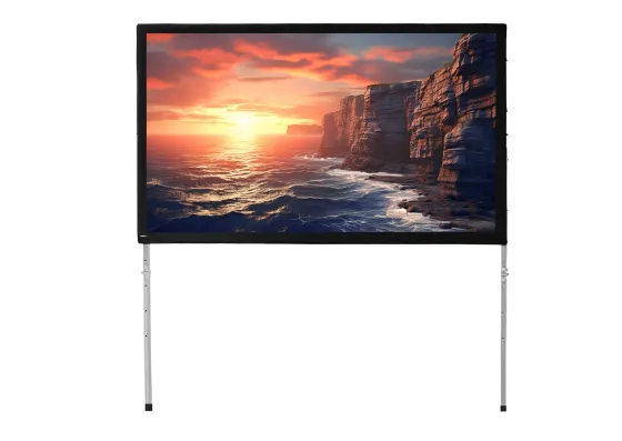 Écran de projection sur cadre celexon Mobil Expert 244 x 137 cm, projection de face