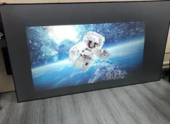 Écran de projection sur cadre DELUXX Cinéma SlimFrame 265 x 149 cm, 120