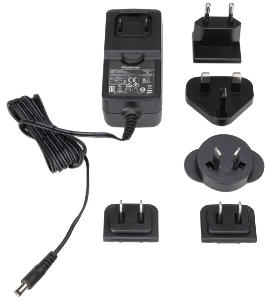 Crestron PW-2412WU Bloc d'alimentation mural, 24 VCC, 1,25 A, 2,1 mm, universel