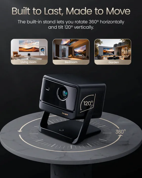 Dangbei MP1 Pro Smart Projector Vidéoprojecteur, 3840 x 2160 4K UHD, 2000 Lumen