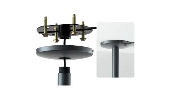 Dangbei Support de plafond pour vidéoprojecteurs - réglable de 10 à 40 cm, noir