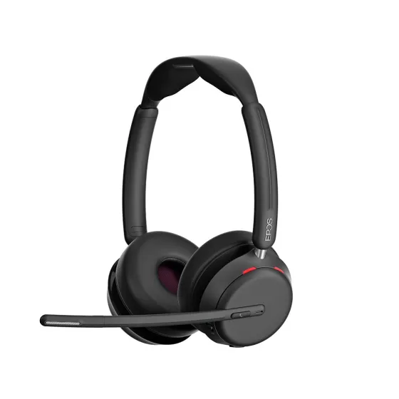 EPOS IMPACT 1061 ANC Micro-casque stéréo Bluetooth avec Active Noice Cancelling (ANC) incl. socle de chargement sans contact (Charging Stand)