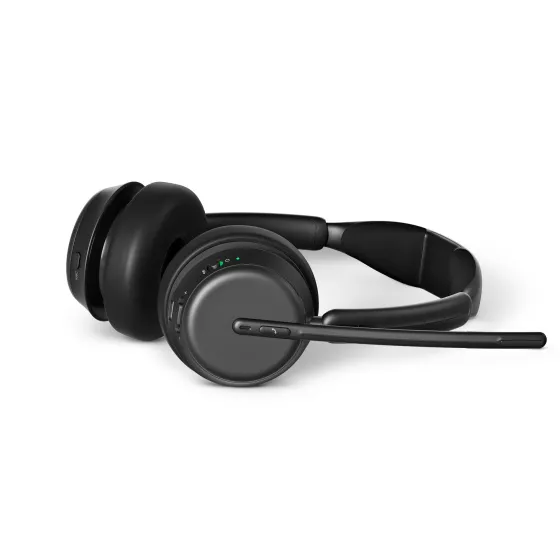 EPOS IMPACT 1061 ANC Micro-casque stéréo Bluetooth avec Active Noice Cancelling (ANC) incl. socle de chargement sans contact (Charging Stand)