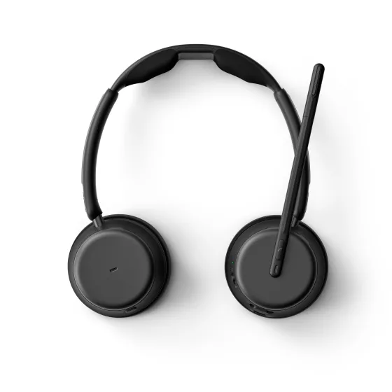 EPOS IMPACT 1061 ANC Micro-casque stéréo Bluetooth avec Active Noice Cancelling (ANC) incl. socle de chargement sans contact (Charging Stand)