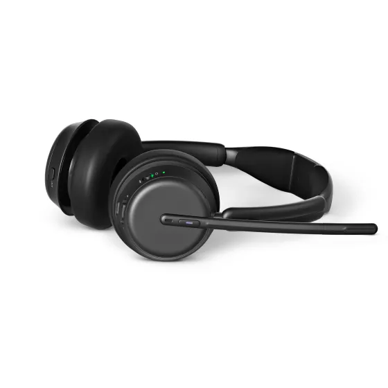 EPOS IMPACT 1061T ANC - Micro-casque stéréo Bluetooth certifié pour Microsoft Teams, avec ANC avec station de charge