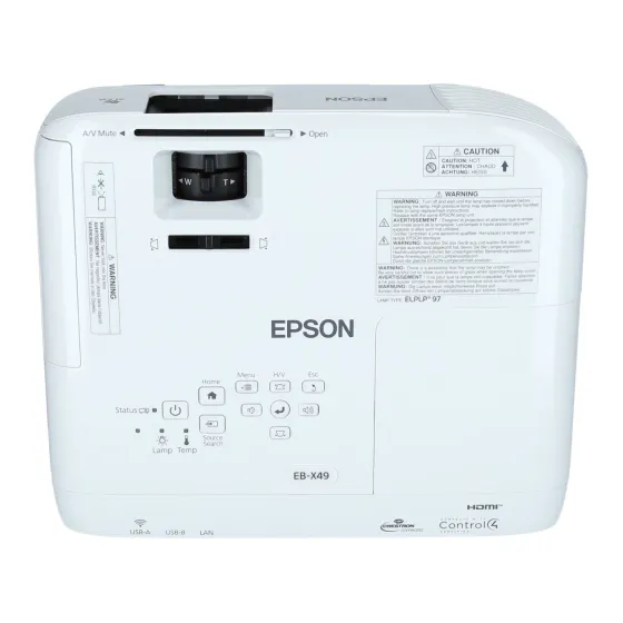 Epson EB-X49 Vidéoprojecteur, 1024 x 768 XGA, 3600 Lumen