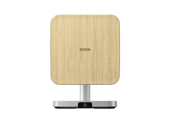 Epson Lifestudio Flex EF-72 vidéoprojecteur intelligent 4K portable avec son Bose, Google TV et support réglable, chêne