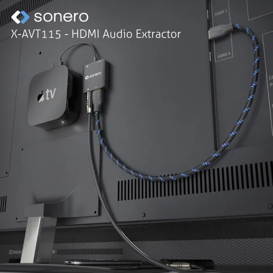 Extracteur Audio OneAV HDMI 4K Noir