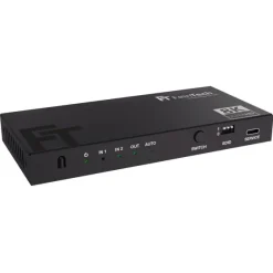 FeinTech SW212 Commutateur HDMI 2.1 2 entrées 1 sortie avec extracteur audio (Toslink et AUX)