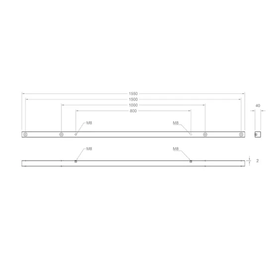 Hagor Adapter VESA 1500/1000/800 - en option pour étendre la norme VESA