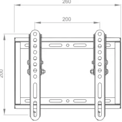 Hagor BL Tilt 200 Support mural inclinable