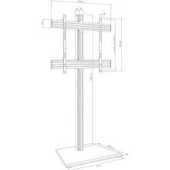 Hagor CPS Freestanding Single - un système de stand autonome | diagonale d'écran 75 - 98