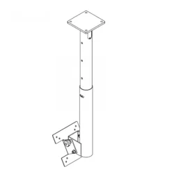 Hagor HA DH 400 - 700 L - Support plafond pour écran simple - 55-75