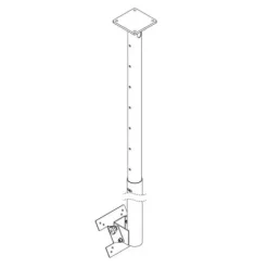 Hagor HA DH 900 - 1600 S - Support plafond pour écran simple - 32-50
