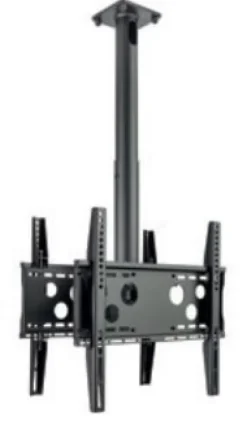 Hagor HA DH Duo S - Support plafond dos-à-dos pour écran - 32-50" | max. VESA 2x400x400 | longueur 400 - 700mm
