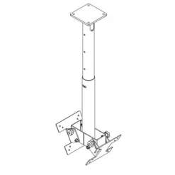 Hagor HA DH Duo S - Support plafond dos-à-dos pour écran - 32-50
