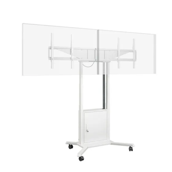 Hagor HP Twin Lift M-DW système de levage mobile, électrique et motorisé, réglable en hauteur, pour deux écrans placés côte à côte (side-by-side)