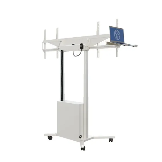 Hagor HP Twin Lift M-DW système de levage mobile, électrique et motorisé, réglable en hauteur, pour deux écrans placés côte à côte (side-by-side)