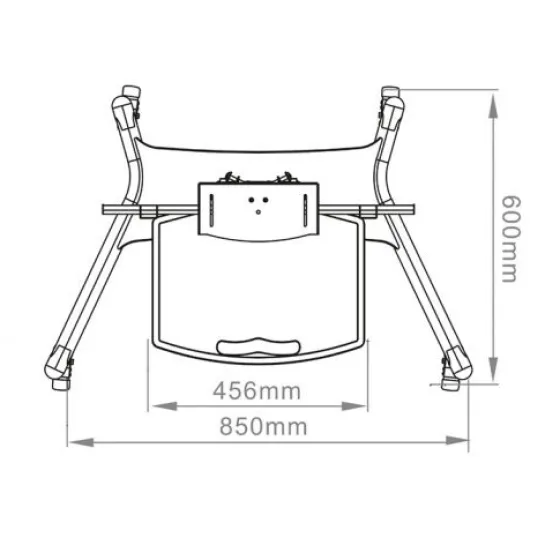 Hagor HP Twin Stand - système de support mobile - 32-55" | max. VESA 600x400 | charge admissible 50kg